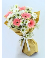 Zarif Papatya ve Gerbera Buketi